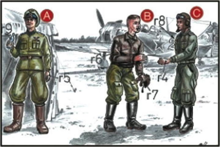 Actual product image CMK Soviet pilots and mechanics