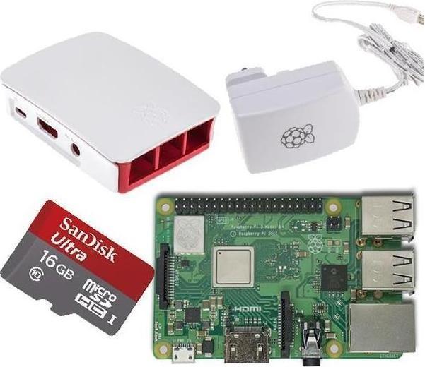 Actual product image Raspberry Pi EB6607 - 3 Model B Starter Kit White