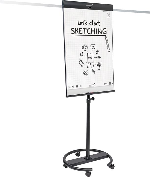 Productafbeelding Legamaster SKETCH PRO mobiles Flipchart Rundfuss