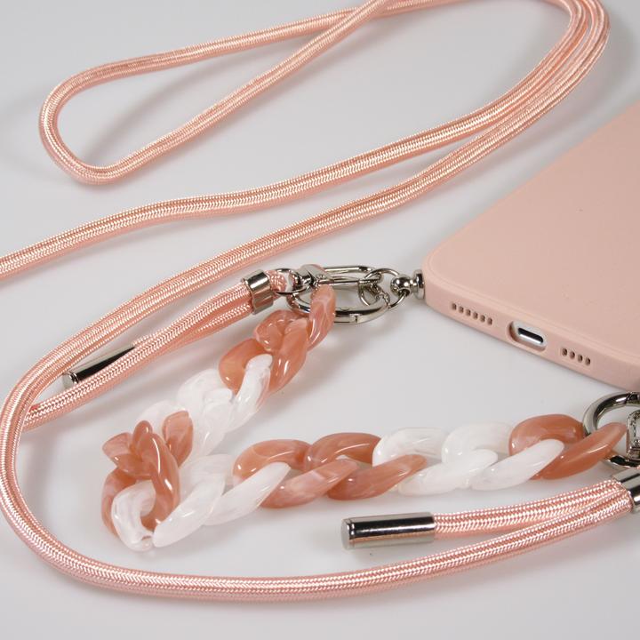 Actual product image PhoneLook Coque Gel silicone avec corde collier & chaîne de pierre décorative (Apple iPhone 13 Pro Max)
