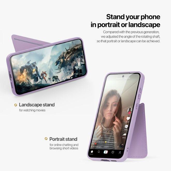 Immagine prodotto Dux Ducis Custodia Rafi Serie II per Samsung Galaxy S25 Plus - Viola (Samsung Galaxy S25+)