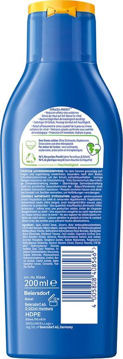 Immagine prodotto NIVEA Proteggi & Umidità (Latte solare, SPF 50+, 200 ml, 240 g)