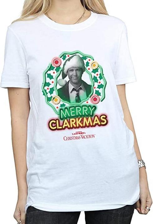 Produktbild National Lampoon´s Vacation Graustufen Clarkmas TShirt aus Baumwolle (S)