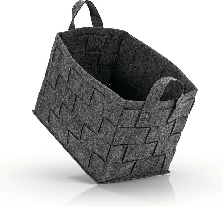 Produktbild N8werk Aufbewahrungskorb Filz 40 cm Dunkelgrau (1 x, 40 cm)