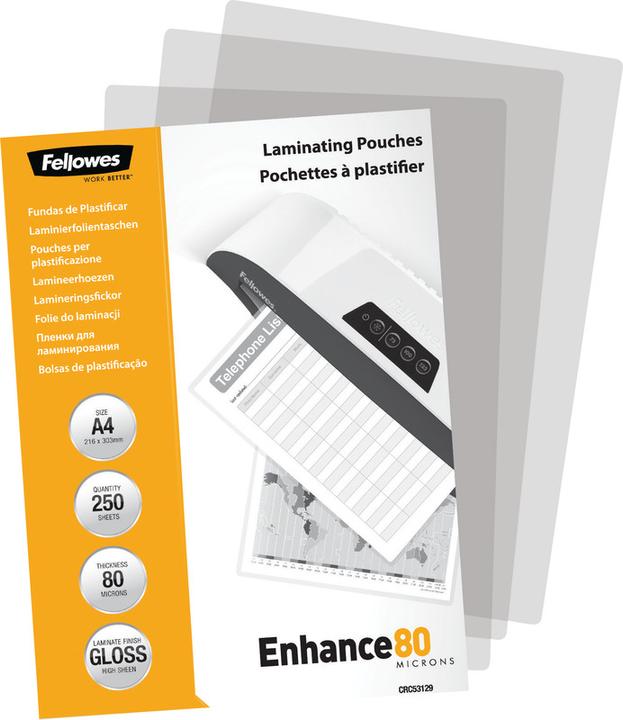Immagine prodotto Fellowes Enhance 80 (A4, 250 Pezzo/i, 80 µm)