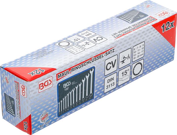 Actual product image BGS Combination spanner set (22 mm, 8 mm, 10 mm, 14 mm, 11 mm, 7 mm, 12 mm, 19 mm, 17 mm, 20 mm, 13 mm, 6 mm, 9 mm)
