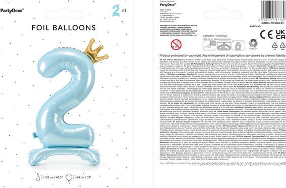 Actual product image Partydeco Number 2 (1 x)