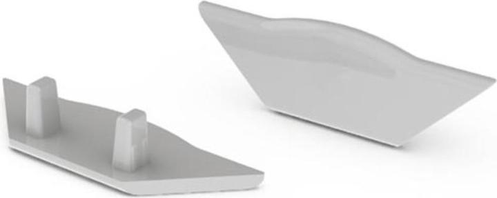 Actual product image LEDsON Abs end cap for Led profile 'Alu-Corner' - Without cable hole - Grey