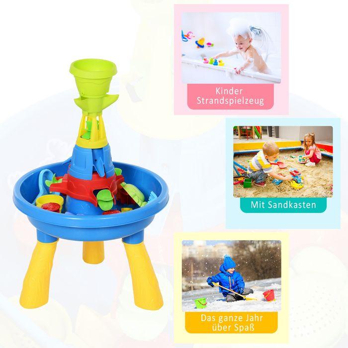 Actual product image Swisshandel24 Children's sand and water play table Outdoor play table Children's sand table with 21 accessories