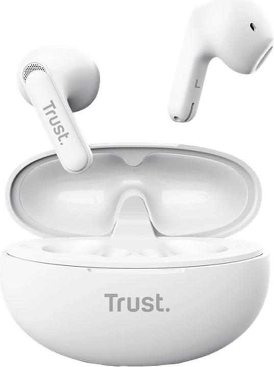 Productafbeelding Trust Yavi Bt Enc Oortelefoon Wit (ANC, 6 h, Bedraad)