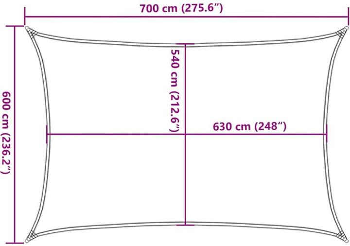 Actual product image VidaXL Awning (600 x 700 cm)