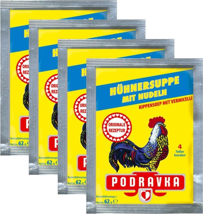 Immagine prodotto Podravka Zuppa di pollo con tagliatelle 4 x 62 g (1040 ml)