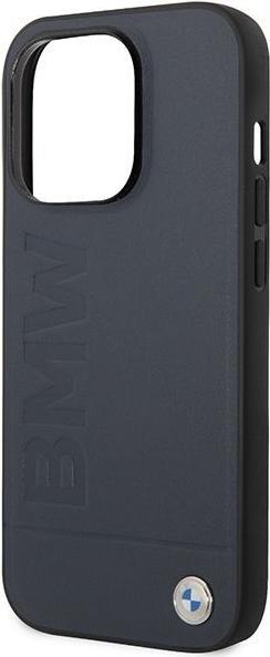 Produktbild BMW Etui BMHMP14XSLLNA iPhone 14 Pro Max 6,7" granatowy/navy hardcase Leather Hot Stamp MagSafe (Apple iPhone 14 Pro Max)