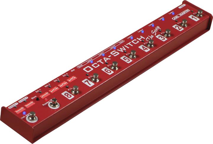 Image du produit Carl Martin Octa-Switch "The Stripe" - Pédale d'effet looper à 8 positions (Échantillonneur)
