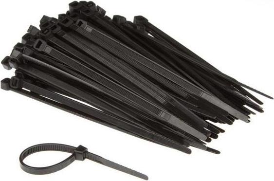 Immagine prodotto Velleman SET DI CAVI IN NYLON - 4,6 mm x 120 mm - NERO (100 pezzi) (Fascette in plastica, 120 mm, 100 pz.)