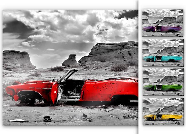 Image du produit Trenddeko Cadillac rouge (60 x 40 cm)