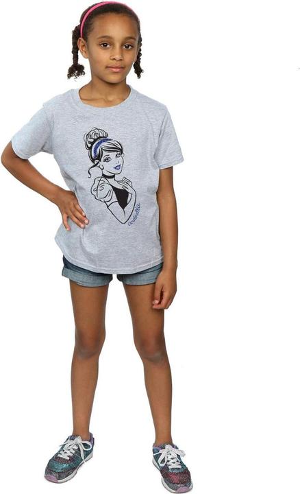 Produktbild Disney Princess Cinderella Glitter TShirt Mädchen (140, 146)