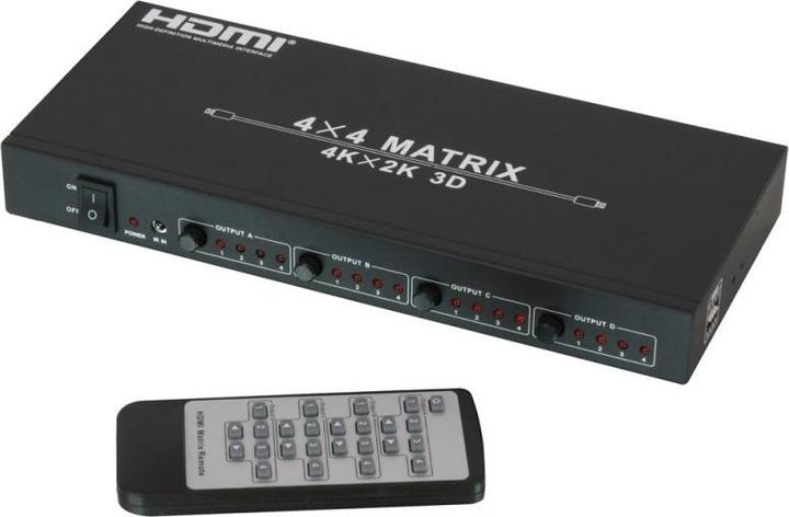 Actual product image Lindy HDMI 4K UHD 4x4 Matrix