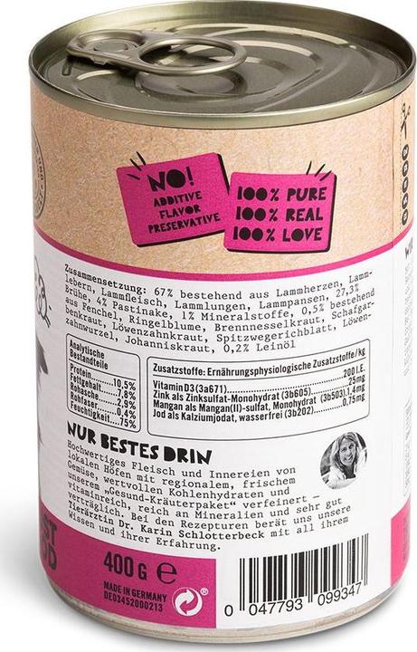 Image du produit Dogs'n Tiger Nourriture humide Pain du soir 400g (Adulte, 1 pcs, 400 g)
