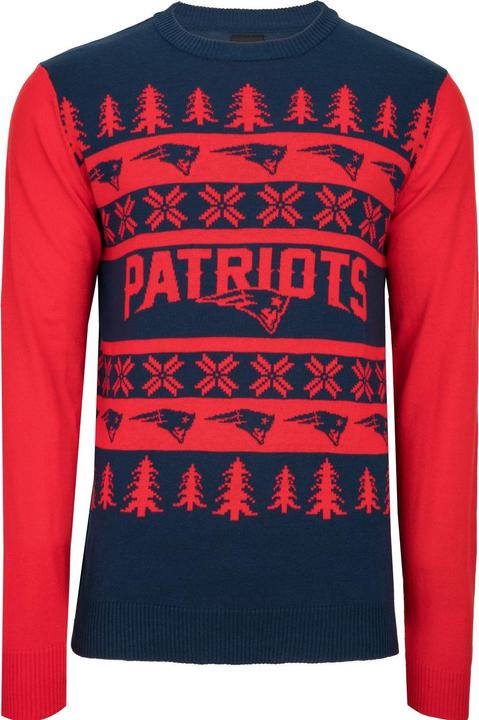 Actual product image Foco NFL Ugly Sweater XMAS Pullover New England Patriots - L (L)