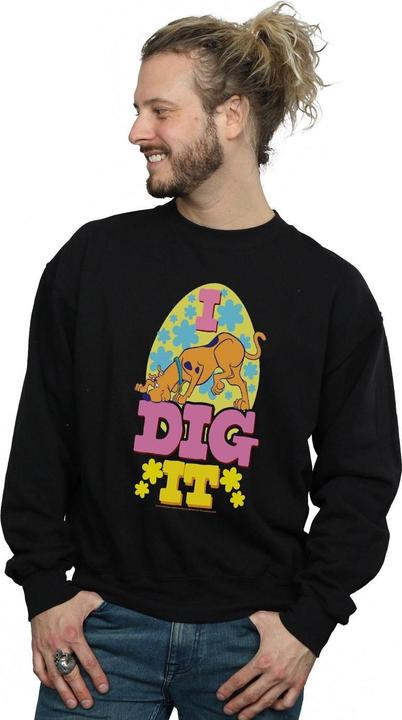 Actual product image Scooby Doo Mens Easter I Dig It Sweatshirt (XL)