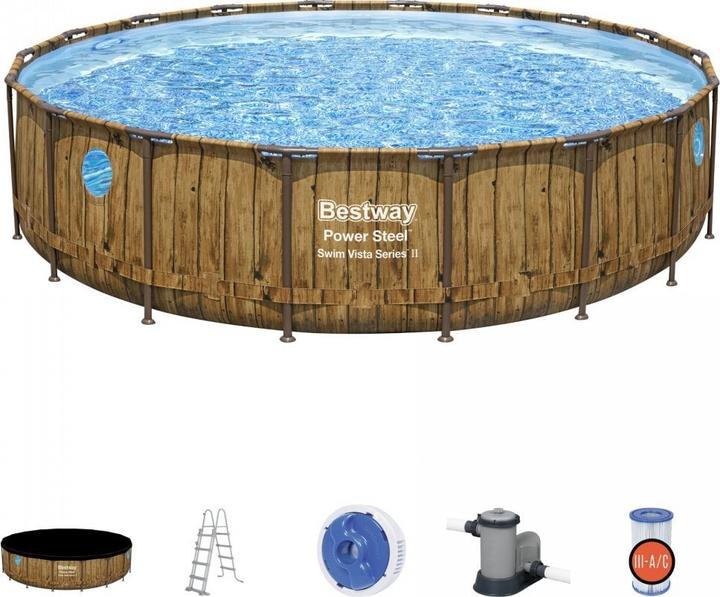 Produktbild Bestway Power Steel Swim Vista Series Set (Ø 549 x 122 cm)