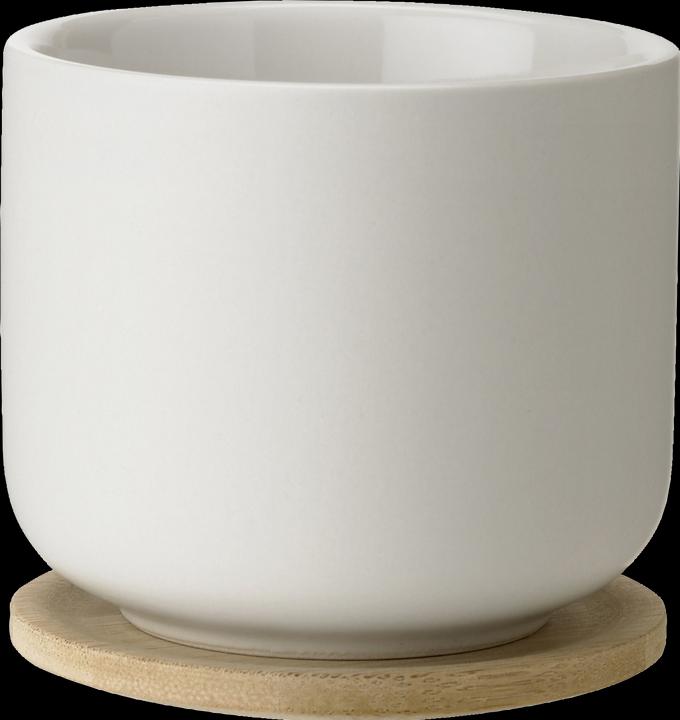 Actual product image Stelton Theo cup with coaster 0.2 l. sand (200 ml, 1 x)