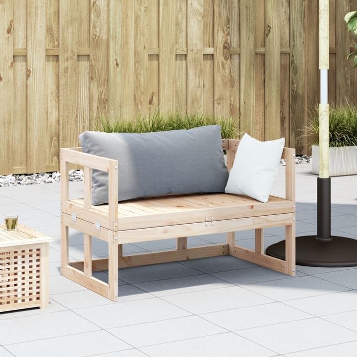 Produktbild VidaXL 2-in-1 Gartensofa Verlängerbar