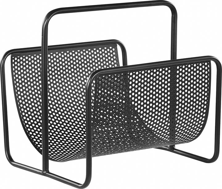 Beliani Newspaper rack iron black BELA