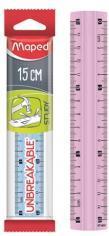 Actual product image Maped Study unbreakable ruler 15cm Mix of 2 colours (150 mm)