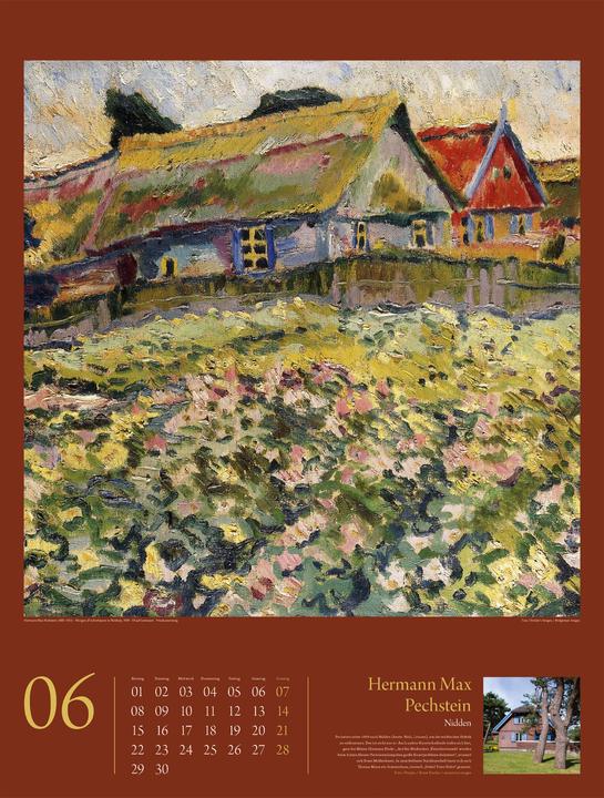 Actual product image KunstGeschichten - Meisterwerke und die Orte ihrer Inspiration Kalender 2026 (Hardcover, German)