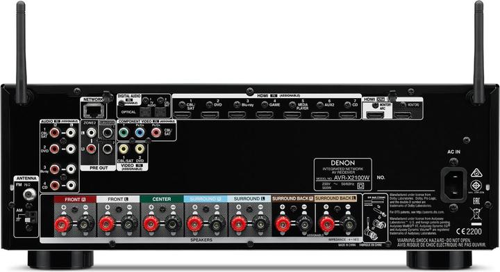 Actual product image Denon Avr-X2100w (7.2 channels, AM, FM)