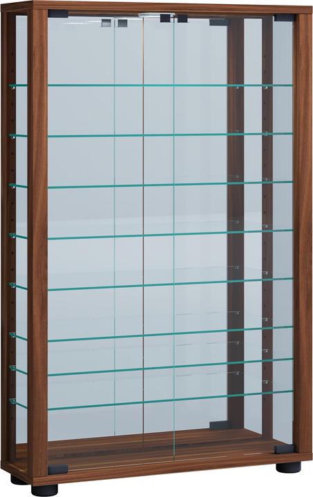 Actual product image VCM Collectors' Display Cabinet Floor Standing Glass Display Cabinet Glass Shelf Display Cabinet Glass (59 x 18 x 91 cm)