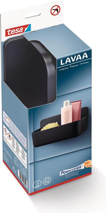 Immagine prodotto tesa LAVAA Cestino doccia di medie dimensioni con soluzione adesiva senza foratura
