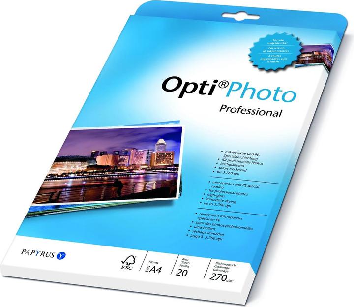 Actual product image Papyrus Opti Photo Professional, 20 sheets (270 g/m², A4, 20 x)