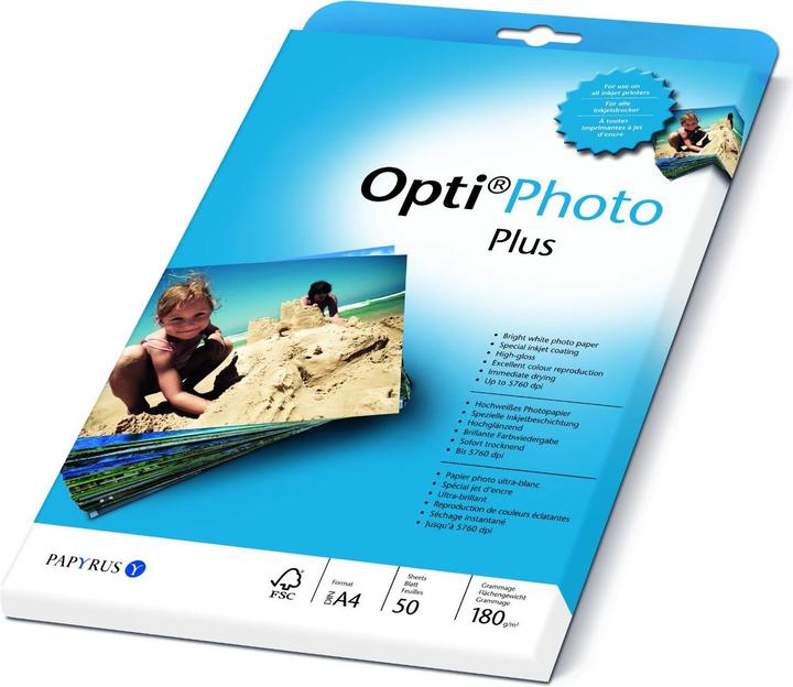 Actual product image Papyrus Opti Photo Plus, 50 sheets (180 g/m², A4, 50 x)