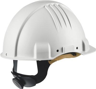 Actual product image 3M Heat protection helmet G3501 white w. Ratchet-DS EN397/EN50365 (54 - 62 cm)