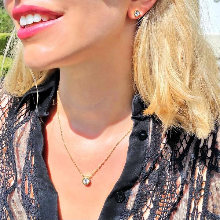 Actual product image Candy Sheer Bliss necklace, 925 sterling silver, gold-plated (18k gold-plated, 925 sterling silver, 925 Sterling silver, 42 cm)