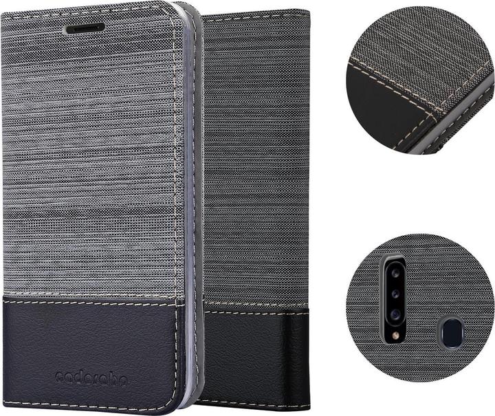 Produktbild Cadorabo Book Jeans Optik Cover (TCL A30, Samsung Galaxy M10s, Samsung Galaxy A20)
