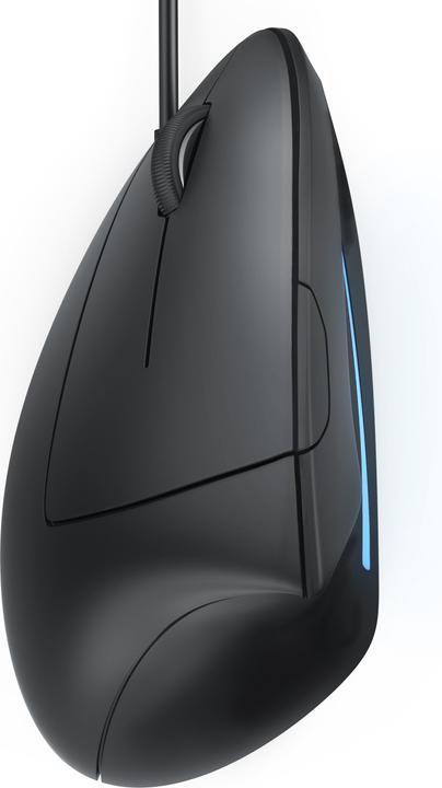 Image du produit CSL souris ergonomique, filaire, optique verticale pour gaucher, contre bras de souris/tennis (Filaire)
