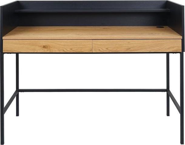 Image du produit Mendler Bureau HWC-J79, 120x50cm bois métal, aspect chêne