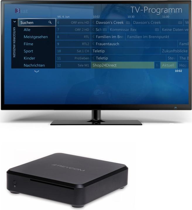 Produktbild Reycom REC 100C Windows 8.1 MediaCenter, DVD-Player, 2x DVB-C (320 GB, DVB-C)