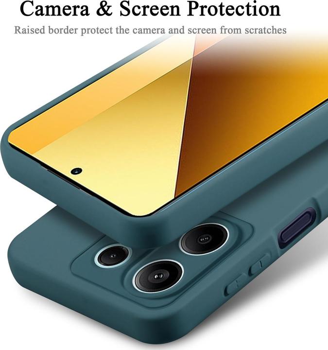 Image du produit Cadorabo Housse pour Redmi Note 13 5G Global TPU dans un design de protection liquide en silicone (Xiaomi Redmi Note 13 5G)