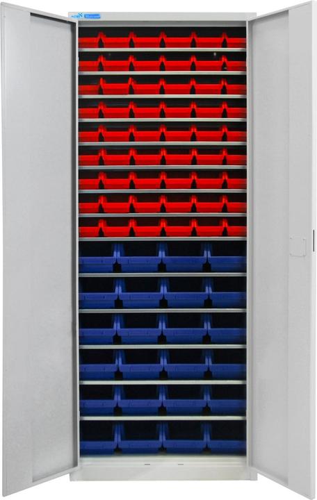 Image du produit ADB Armoire en acier 40826 gris clair 71,0 x 30,0 x 195,0 cm, partiellement démontée (17 cm, 12.60 cm)
