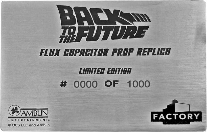 Image du produit Factory Entertainment Retour vers le futur Compensateur de flux en édition limitée