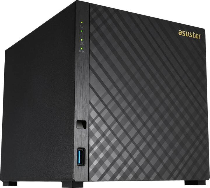 Actual product image ASUS AS1004T - Storage Server - Marvell Armada 385 - Armada 385 - Black
