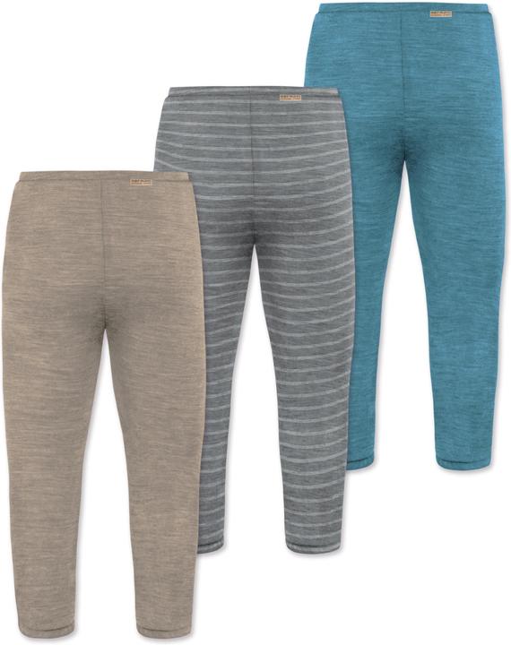 Immagine prodotto Normani Confezione da 3 pantaloni baby merino con piedini - 9543 (68)
