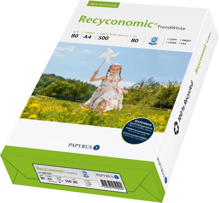Papyrus Recyconomic, from 5 pieces (80 g/m², 500 x, A4)