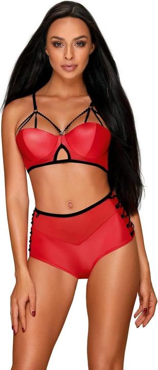 Actual product image Obsessive Leatheria 2-pcs set red S/M (S/M)