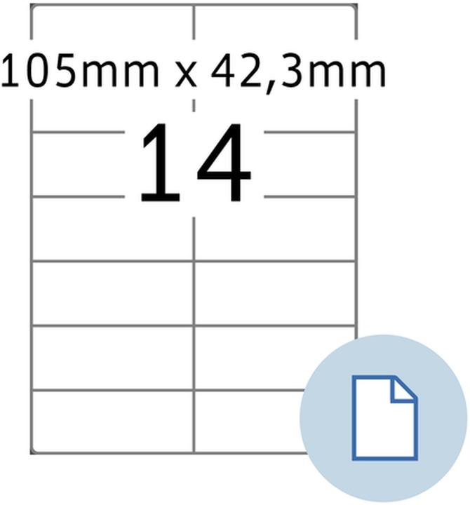 Actual product image HERMA Universal labels A4
